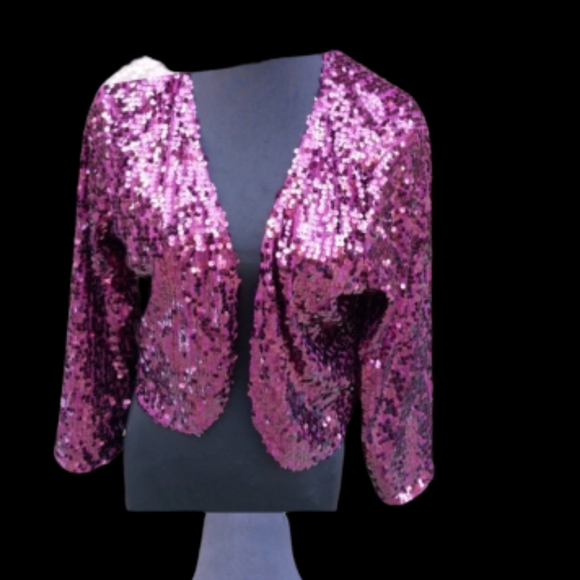 Vintage Joan Rivers sequin bolero jacket‎ M - Picture 8 of 8